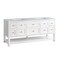 James Martin Vanities Breckenridge 72in Double Vanity, Bright White w/ 3 CM Carrara Marble Top 330-V72-BW-3CAR - alternate 3